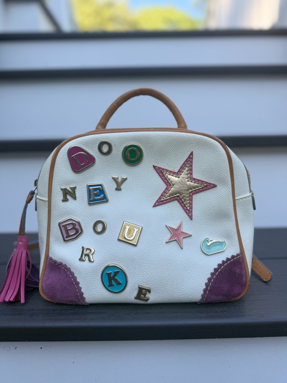 Dooney & Bourke Vintage Y2K Lindsay Lohan Charms Backpack